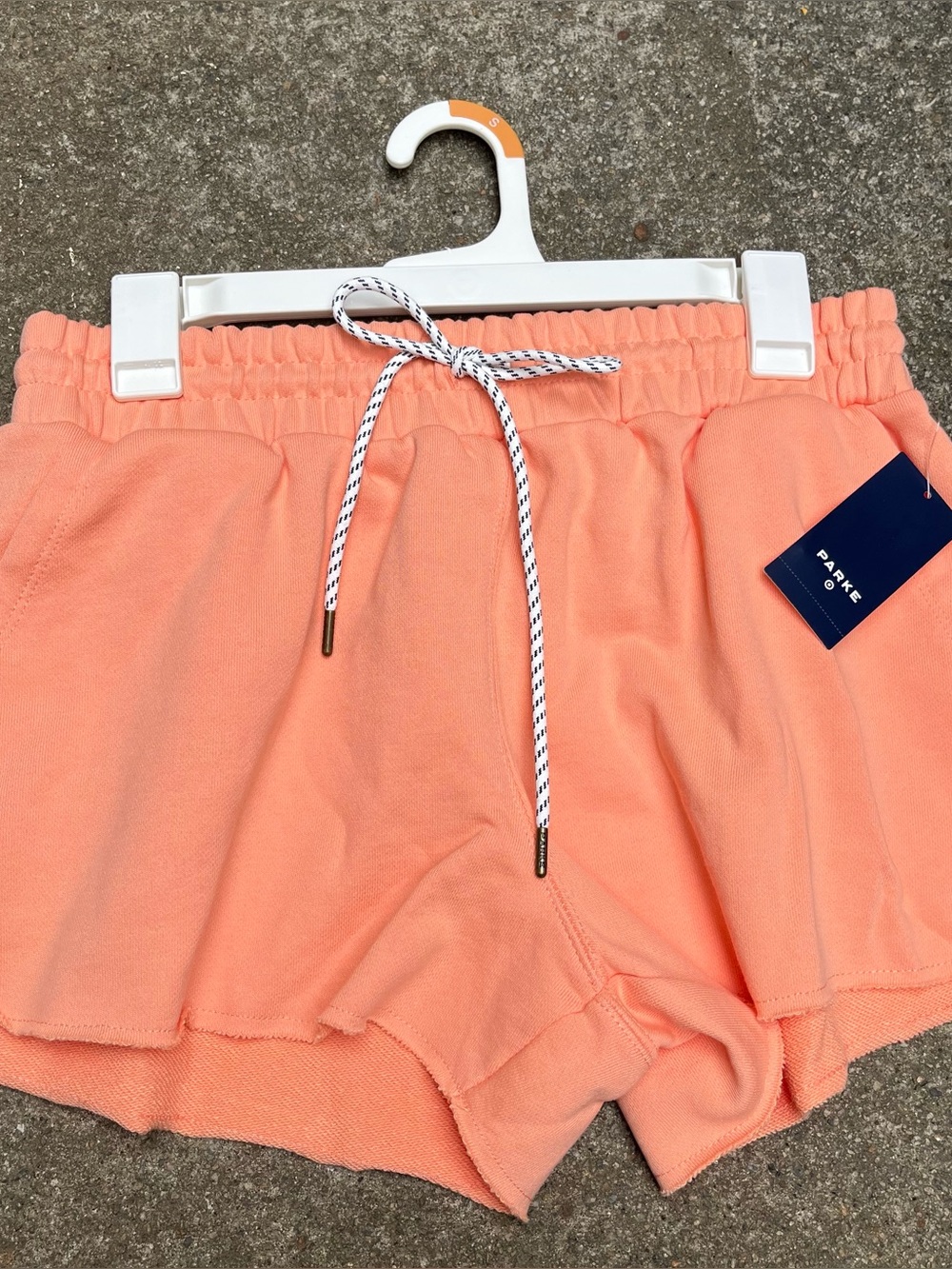 Parke Target sweat shorts orange small